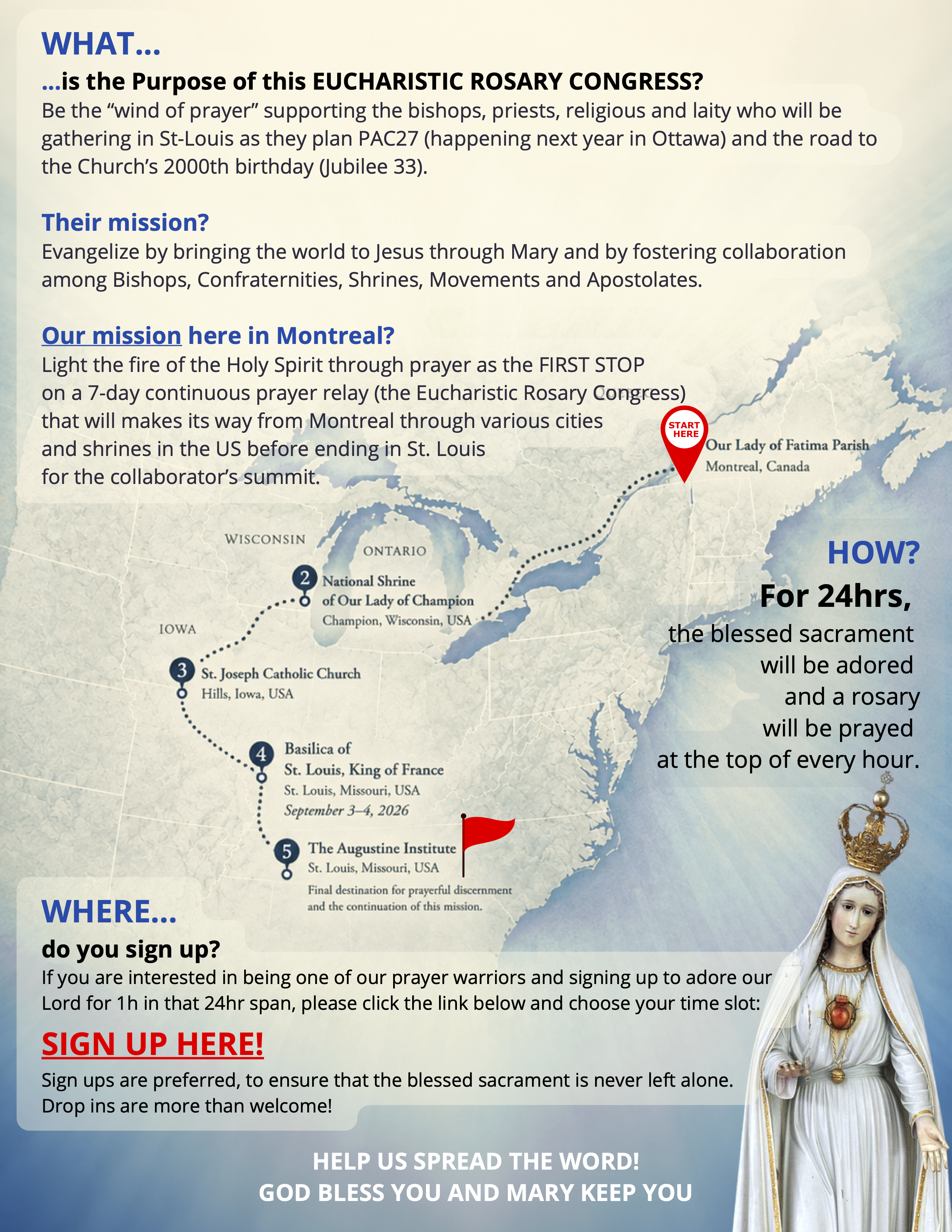 Eucharistic Rosary Congress - Sign up here to be a prayer warrior